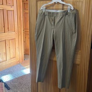 Tan ankle dress pant